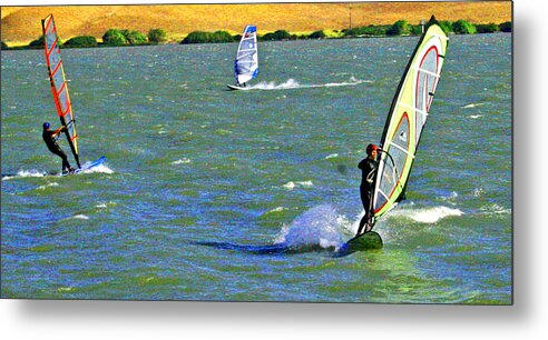 Sacramento River Delta Metal Print featuring the digital art Coming and Going by Joseph Coulombe