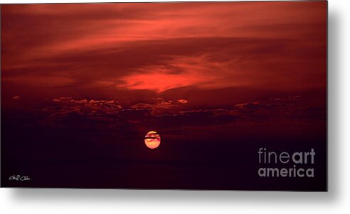 Sunrise Metal Print featuring the photograph Crimson Sunrise Art photo download wallpaper and screensaver. by Geoff Childs