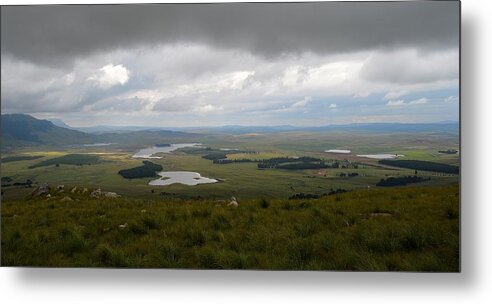 Landscape Metal Print featuring the photograph Farms - Drakensberg Range - South Africa by Jeremy Hall