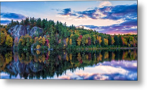 2:4 Metal Print featuring the photograph Fly Fishing At Sunset Stonehouse Pond by Jeff Sinon
