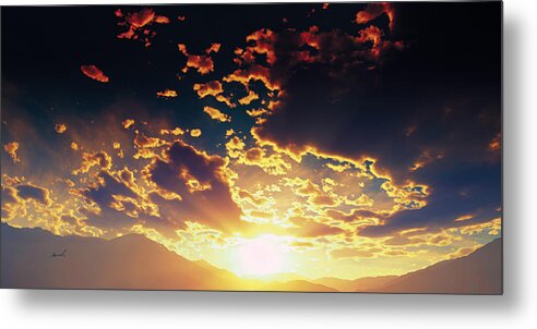 Panorama Metal Print featuring the photograph Heavens Breath 25 by The Art of Marsha Charlebois