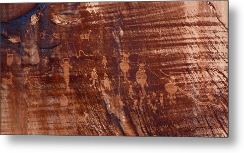 Indian Metal Print featuring the photograph Indian Writing in Moab by Jean Clark