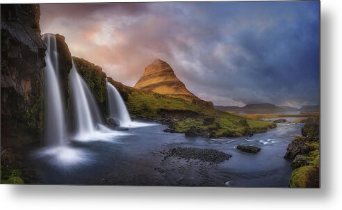 Landscape Metal Print featuring the photograph Kirkjufell by Miguel Angel Martin