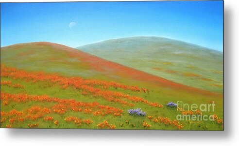 Poppy Metal Print featuring the painting Poppy Fields by Jerome Stumphauzer