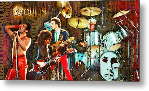 Queen Metal Print featuring the painting Queen by Tony Rubino