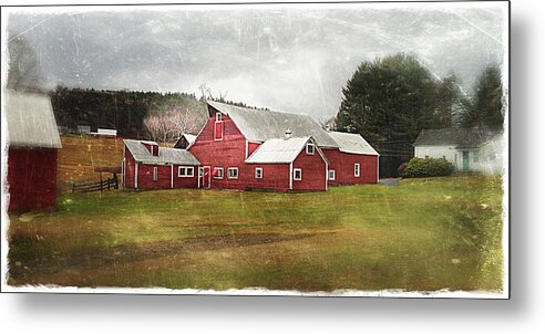 Barn Metal Print featuring the photograph Red Barn by Fred LeBlanc