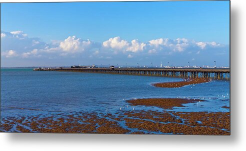 Scenics Metal Print featuring the photograph Ryde Pier In Ryde, Isle Of Wight by Werner Dieterich