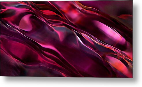 Abstract Metal Print featuring the photograph Sensual Stream Flow by Terril Heilman