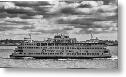 Boats Metal Print featuring the photograph Staten Island Ferry 10484 by Guy Whiteley