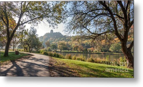 winona Souvenir winona Gift winona Minnesota Souvenir winona Minnesota Gift winona Photos For Sale winona Going Away Present winona State Gift kari Yearous Photography sugar Loaf Winona sugarloaf Winona east Lake Winona winona State University Gift Metal Print featuring the photograph Stroll with Sugarloaf by Kari Yearous