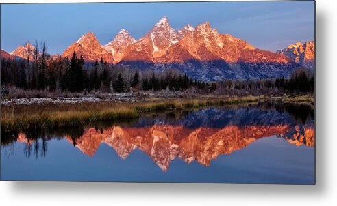 Grand Tetons Metal Print featuring the photograph Teton Majesty by Benjamin Yeager