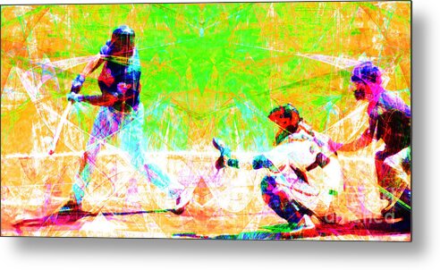 Baseball Metal Print featuring the photograph The Boys of Summer 5D28228 Long by Wingsdomain Art and Photography