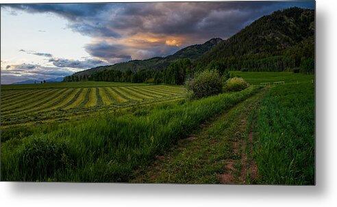 Star Valley Metal Print featuring the photograph Wyoming Pastures by Chad Dutson