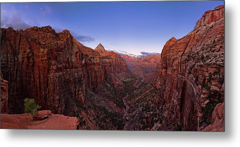 Chad Dutson Metal Print featuring the photograph Zion's Twilight by Chad Dutson