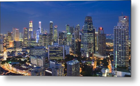 Singapore Metal Print featuring the photograph Singapore City #4 by Ng Hock How