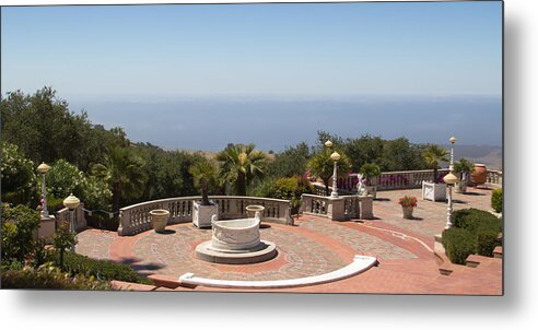 Hearst Castle Metal Print featuring the photograph Front Porch View by Heidi Smith