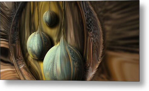 Hairs To You Metal Print featuring the digital art Hairs to You by Steve Sperry