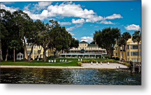 Lakeside Inn Metal Print featuring the photograph Lakeside Inn by Christopher Holmes