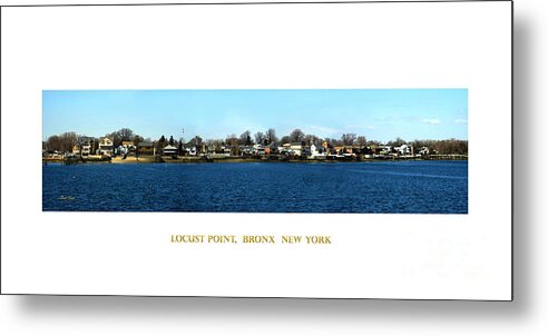 Scenery Metal Print featuring the digital art Locust Point Bronx New York by Dale  Ford