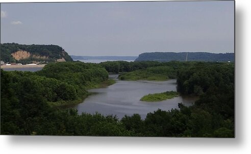 Mississippi River Metal Print featuring the photograph Mississippi River Panorama  by Keith Stokes