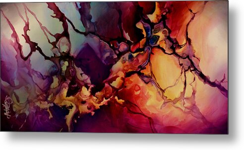 Passion Metal Print featuring the painting Passion #1 by Michael Lang