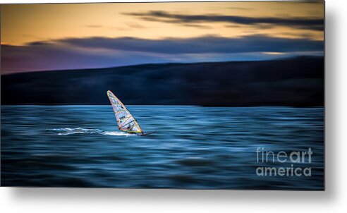 Ammersee Metal Print featuring the photograph A Great Way To End The Day by Hannes Cmarits