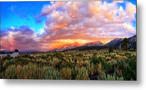 Storm Metal Print featuring the photograph After the Storm Panorama by Lynn Bauer