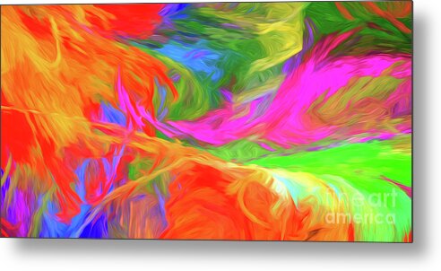 Panorama Metal Print featuring the digital art Andee Design Abstract 5 2015 by Andee Design