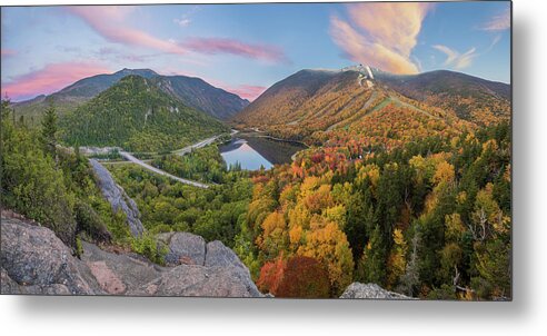 Artist's Metal Print featuring the photograph Artists Bluff - Clash of Seasons by White Mountain Images