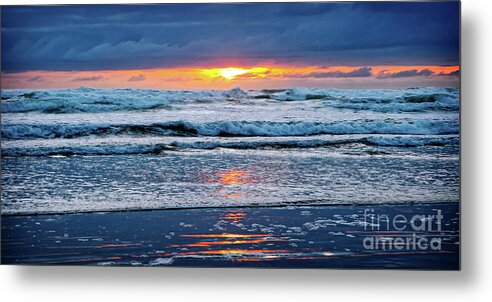 Ocean Metal Print featuring the photograph Between the Sky and the Waters by Lincoln Rogers