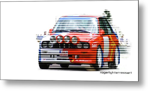 Bmw Metal Print featuring the digital art BMW M3 Group A by Roger Lighterness