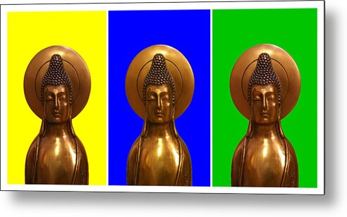 Buddha Metal Print featuring the photograph Buddha to the Third by Edward Myers