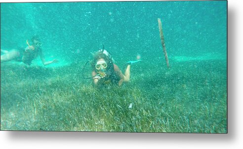 Ocean Metal Print featuring the photograph Caribbean Diving by Betsy Knapp