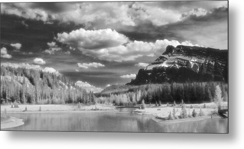 Infrared Metal Print featuring the photograph Cascade Ponds Infrared by Levin Rodriguez