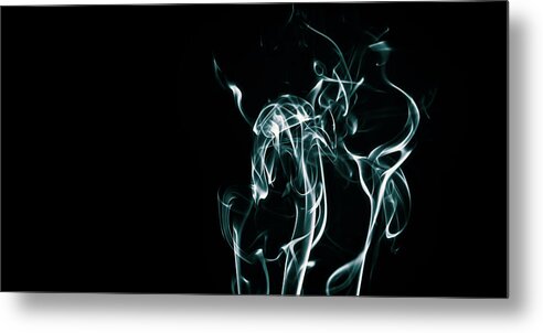 Abstract Metal Print featuring the photograph Color and Smoke IV by Scott Norris
