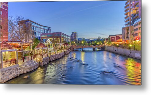 Adventure Metal Print featuring the photograph Downtown Reno along the Truckee River by Scott McGuire