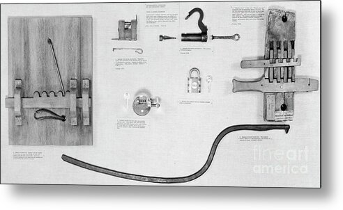Ancient Metal Print featuring the photograph Egyptian And Greek Locks. by Granger