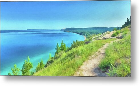 Empire Bluffs Metal Print featuring the digital art Empire Bluffs by Digital Photographic Arts