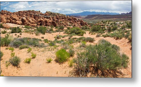 Fiery Metal Print featuring the photograph Fiery Furnace Landscape by Aaron Spong