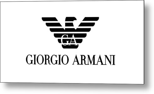 Giorgio Armani Eagle Logo Metal Print 