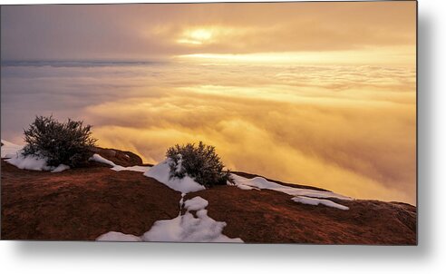 Canyonlands Metal Print featuring the photograph Grand View Glow by Chad Dutson