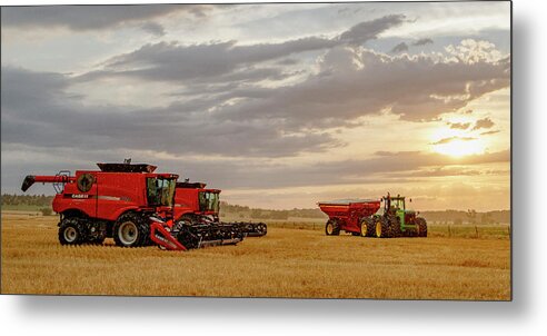 Kansas Metal Print featuring the photograph Harvest Delayed by Rob Graham