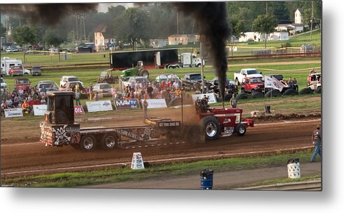International Tractor Metal Print featuring the photograph International Tractor Pull by Holden The Moment