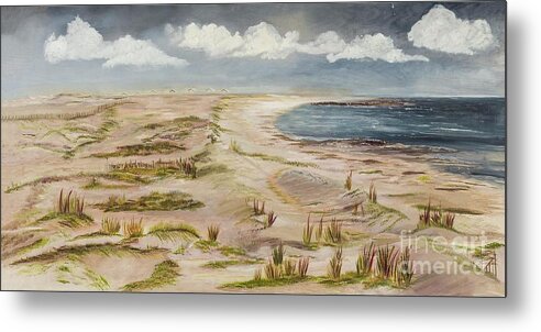 Beach Metal Print featuring the painting Majesty by Monica Hebert