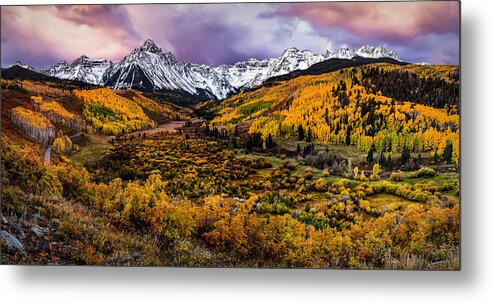 Sneffels Metal Print featuring the photograph Mt. Sneffels Fall COlors by Ryan Smith