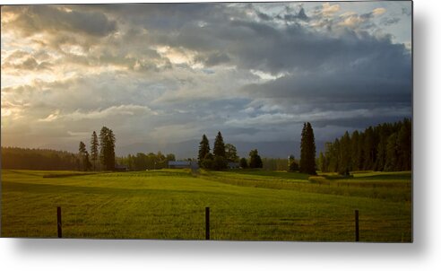 Pastoral Metal Print featuring the photograph North Idaho Sunrise by Albert Seger