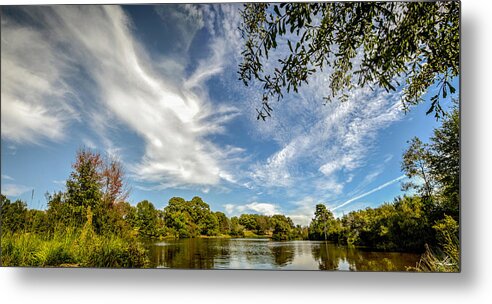 2015-10-18 Metal Print featuring the photograph October Texas Sky by Phil And Karen Rispin