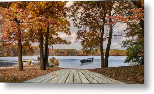 Lake Metal Print featuring the photograph On The Lake by Robin-Lee Vieira