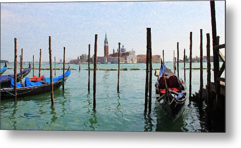 Venice Metal Print featuring the digital art On the Waterfront by Julian Perry