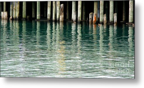 Dock Metal Print featuring the photograph Patterns Of Abstraction by Linda Shafer